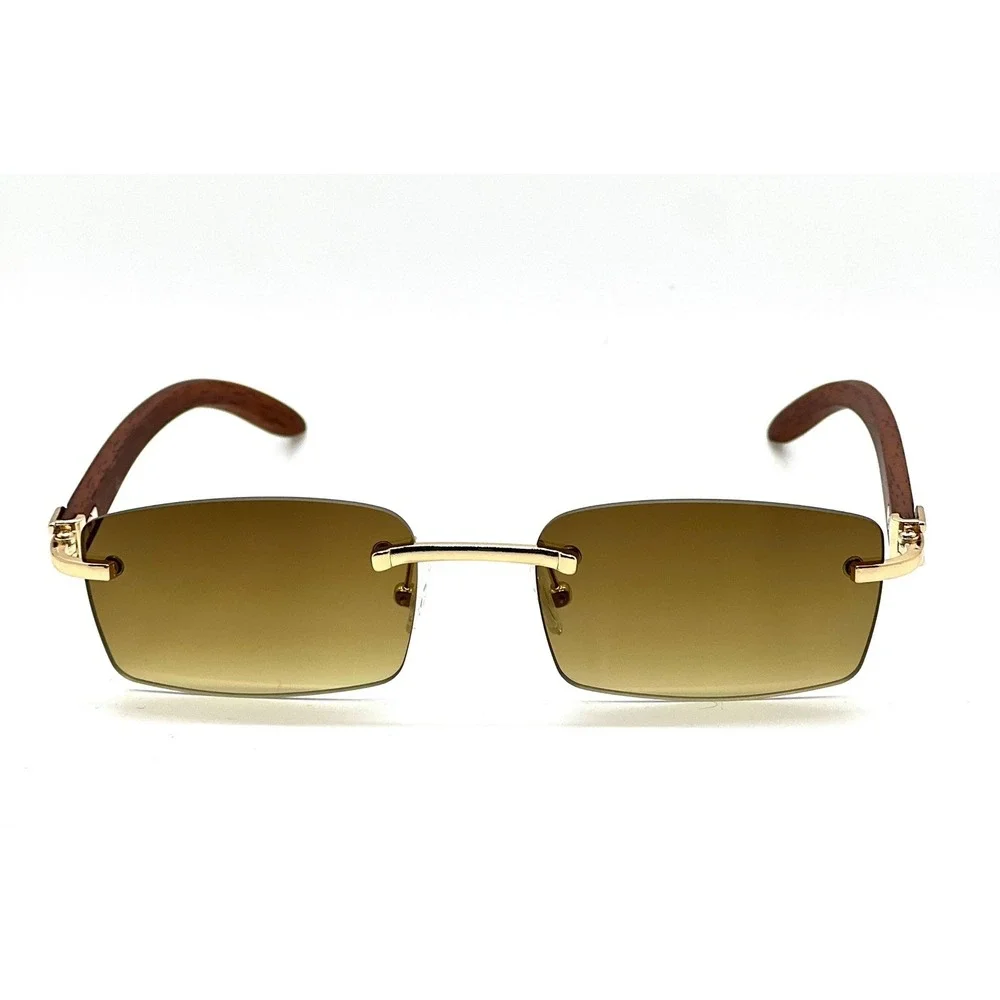 Men Sunglasses Brown Gradient Lens Fashion Eyewear Street Wear Cholo‎ Gangster